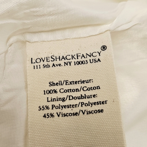 LoveShackFancy Talika Tweed Jacket With Bows In Cream And Black Sz 4 - Picture 14 of 14